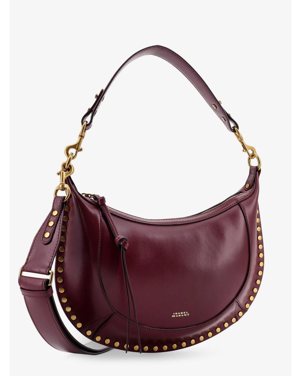 Isabel Marant Purple Naoko Leather Crossbody Bag