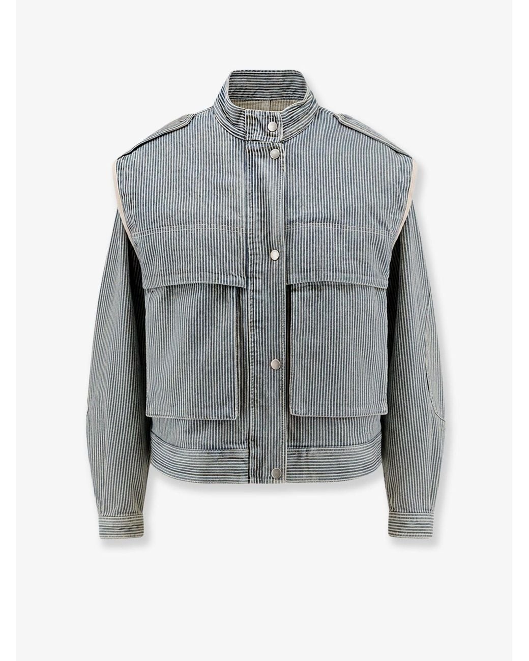 Isabel Marant Gray Marant Etoile Edany Cotton Twill Jacket