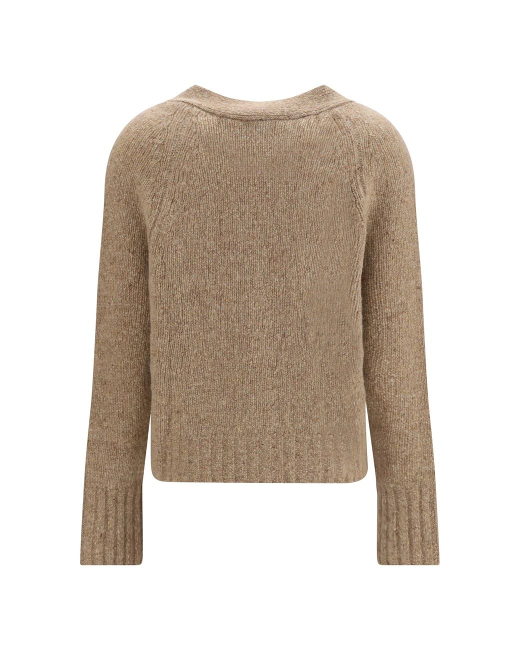 Allude Natural Cashmere V-Neck Cardigan