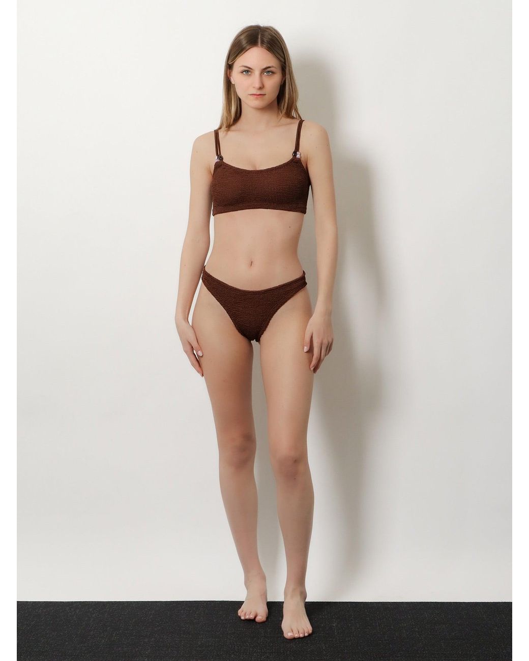 Hunza G White Bikini Cassie Crinkle