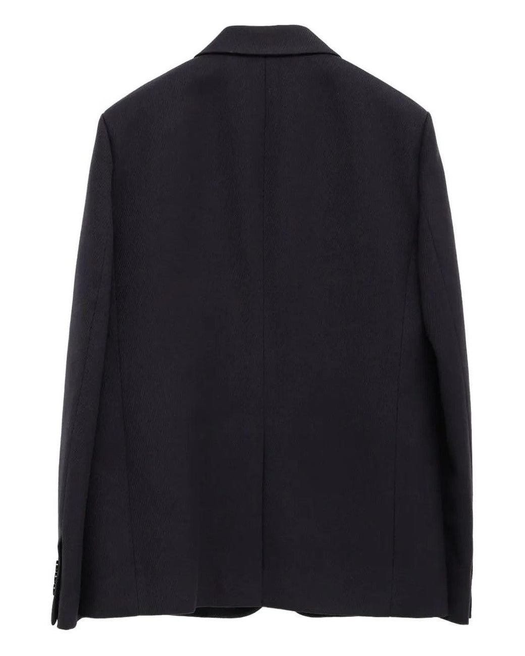Loewe Black Wool Blazer With Logo for men