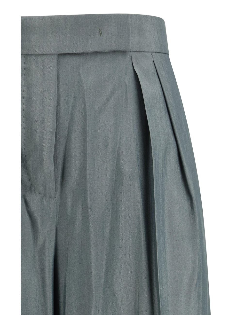 Max Mara Gray Virgin Wool Pants
