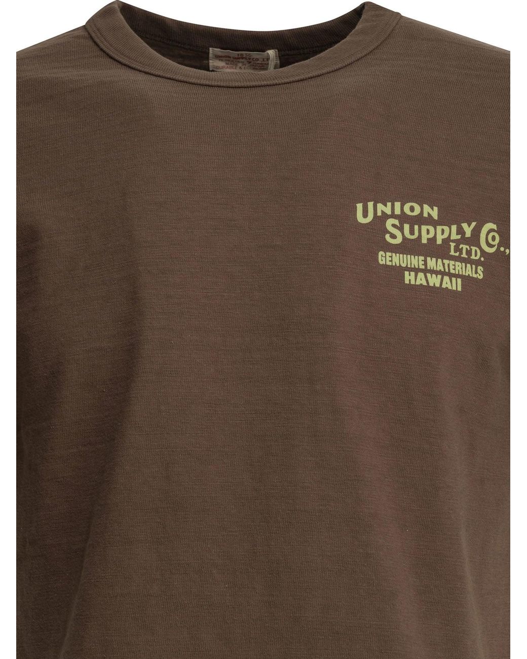 Sun Surf Brown Crewneck T-Shirt for men