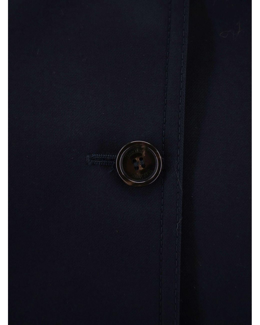 Max Mara Blue Jackets Cotone