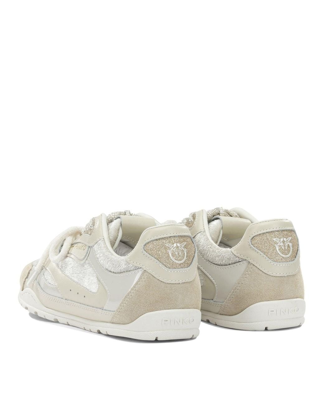 Pinko Multicolor Suede Leather And Velvet Sneakers