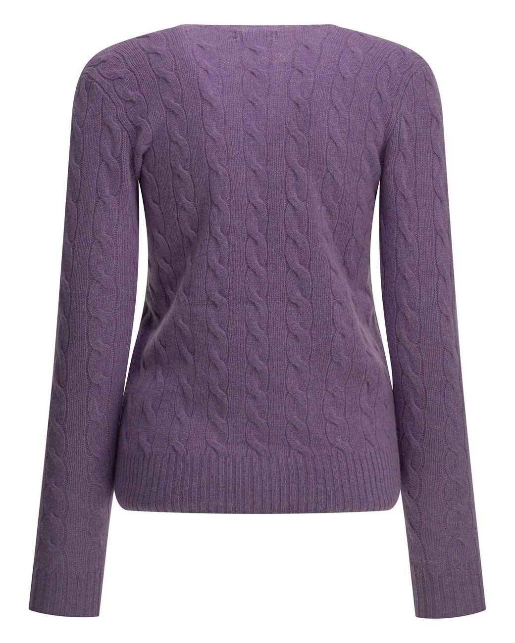 Polo Ralph Lauren Purple Crew-Neck Sweater With Logo