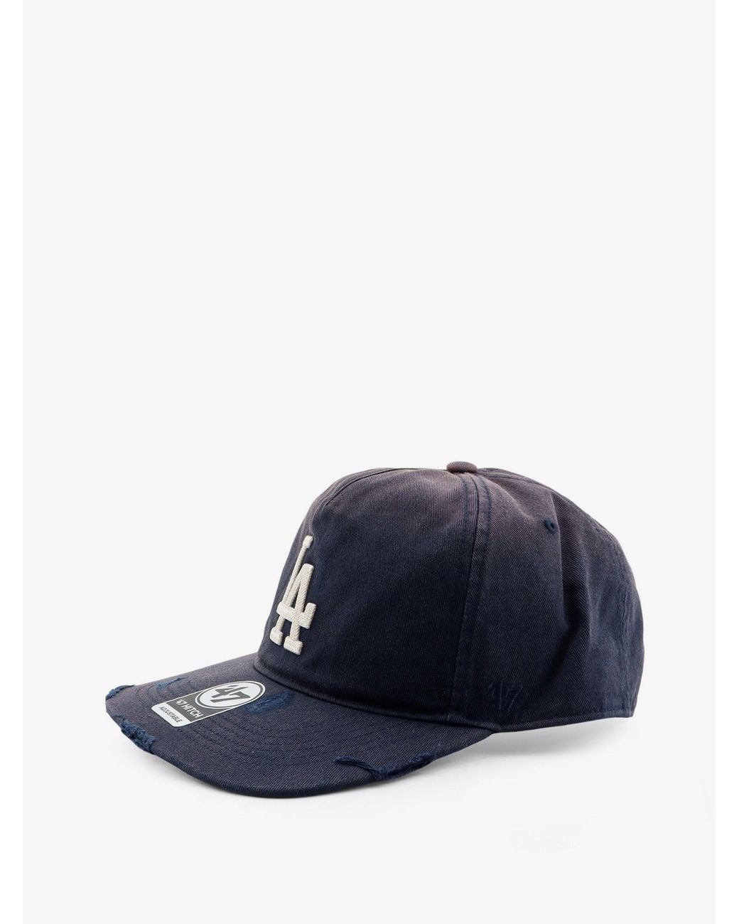 Represent Blue Cotton Hat With Embroidered Logo for men