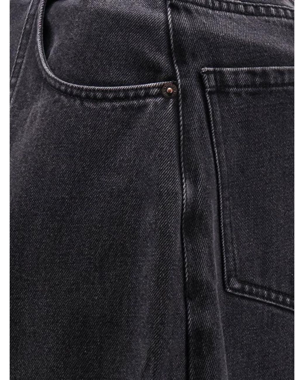 LAMRONS Black Jeans Balloon Fit Denim