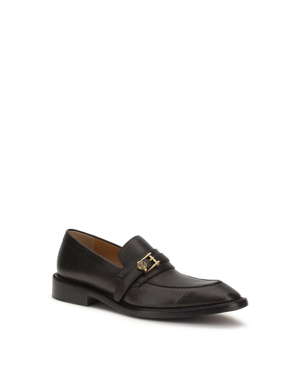 Versace White Leather Loafers With Medusa Accessory for men