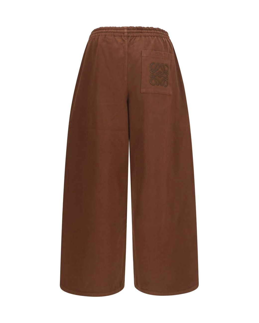 Loewe Brown Drawstring Cotton Pants for men