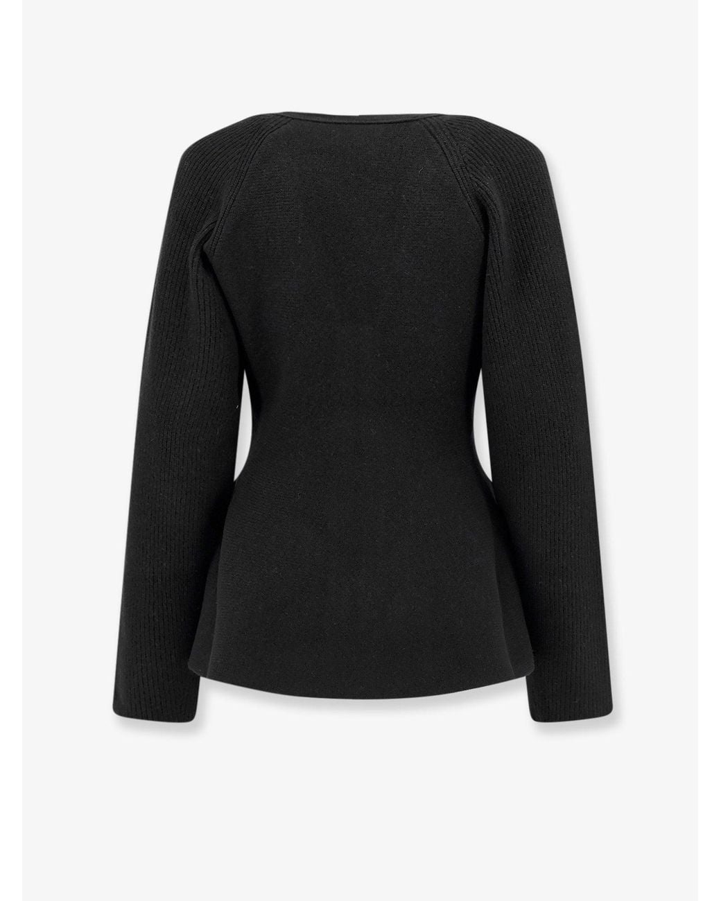 Nude Black Wool Blend Cardigan