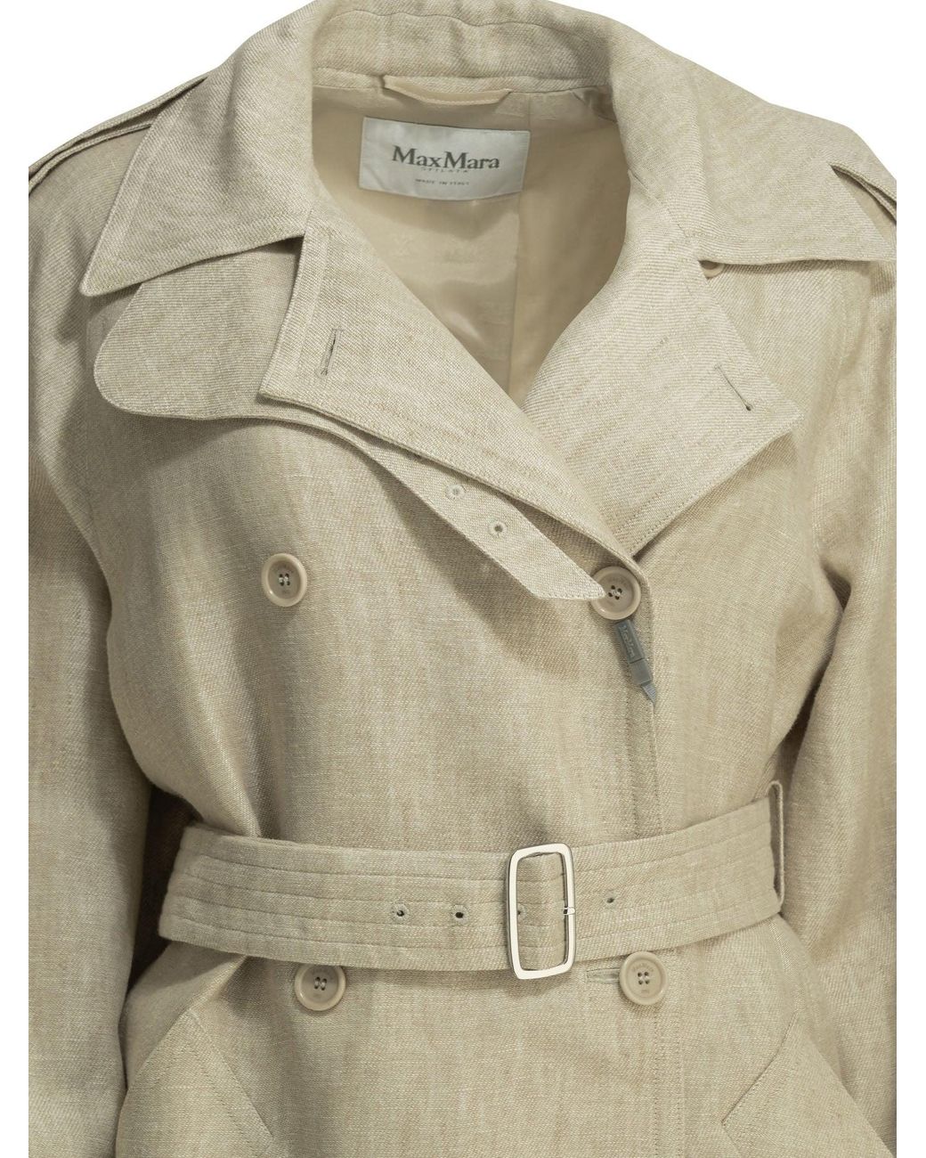 Max Mara Natural Lightweight Pure Linen Jacket