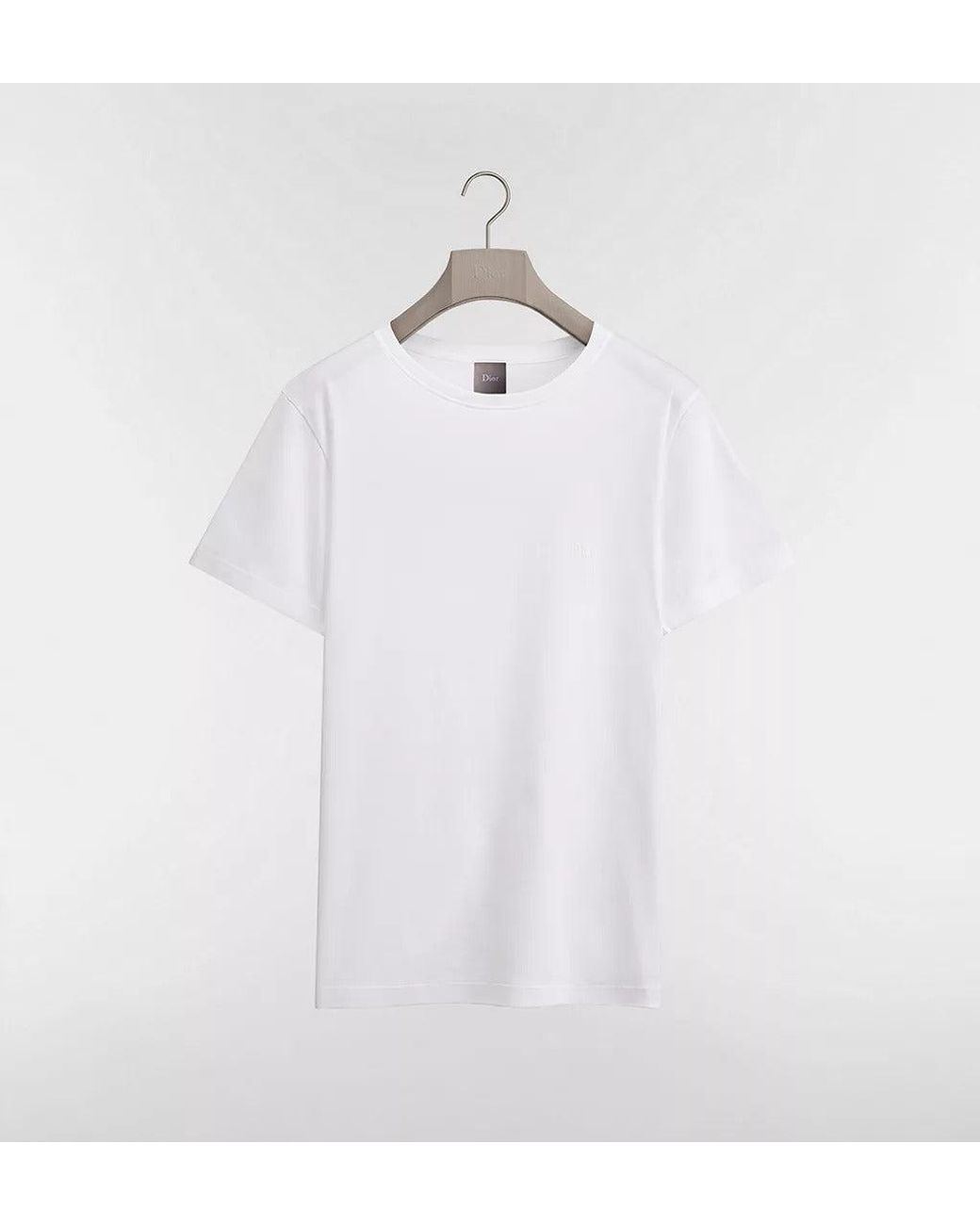 Dior White Crew-Neck T-Shirt for men