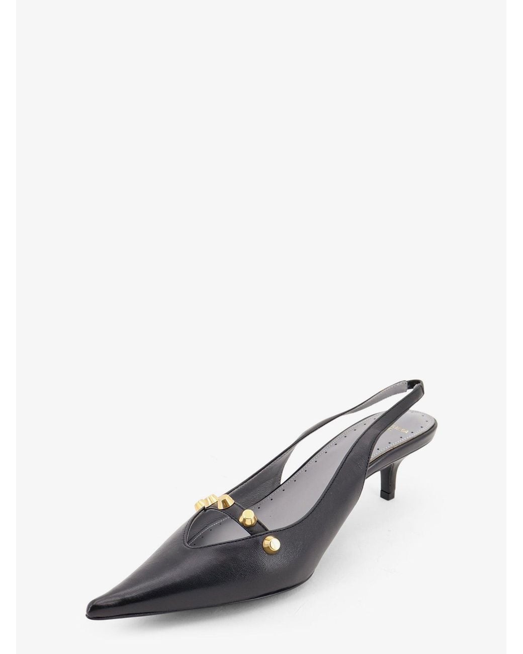 Balenciaga White Midnight City Leather Pumps
