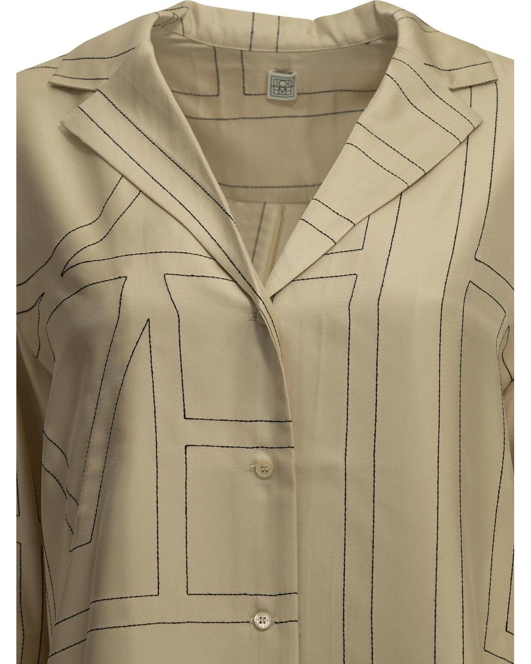 Totême Green "Monogram" Casual Shirt