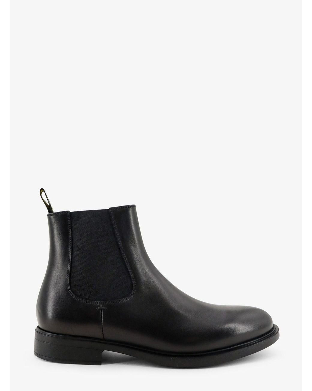 Doucal's Black Leather Boots for men