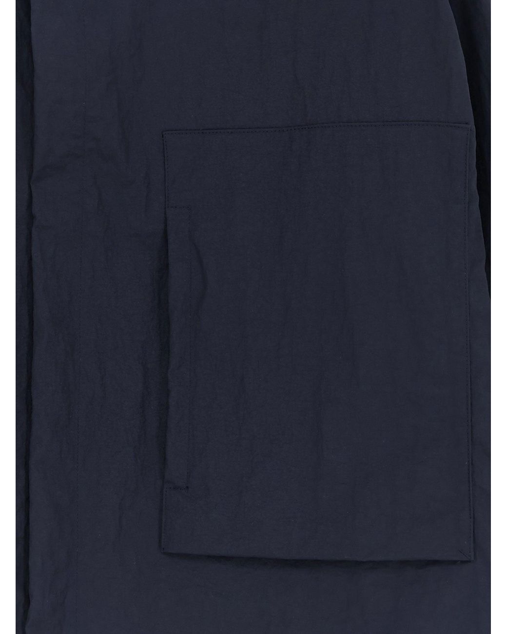 Laminar Blue Wrinkled Nylon Jacket for men
