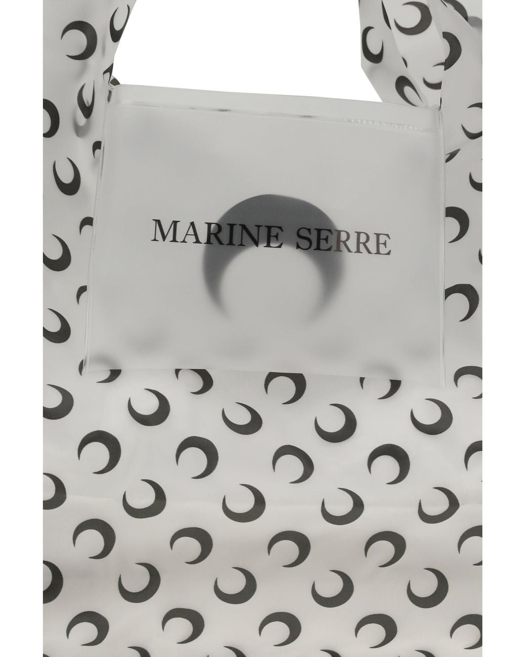 MARINE SERRE White Luna Tote Bag