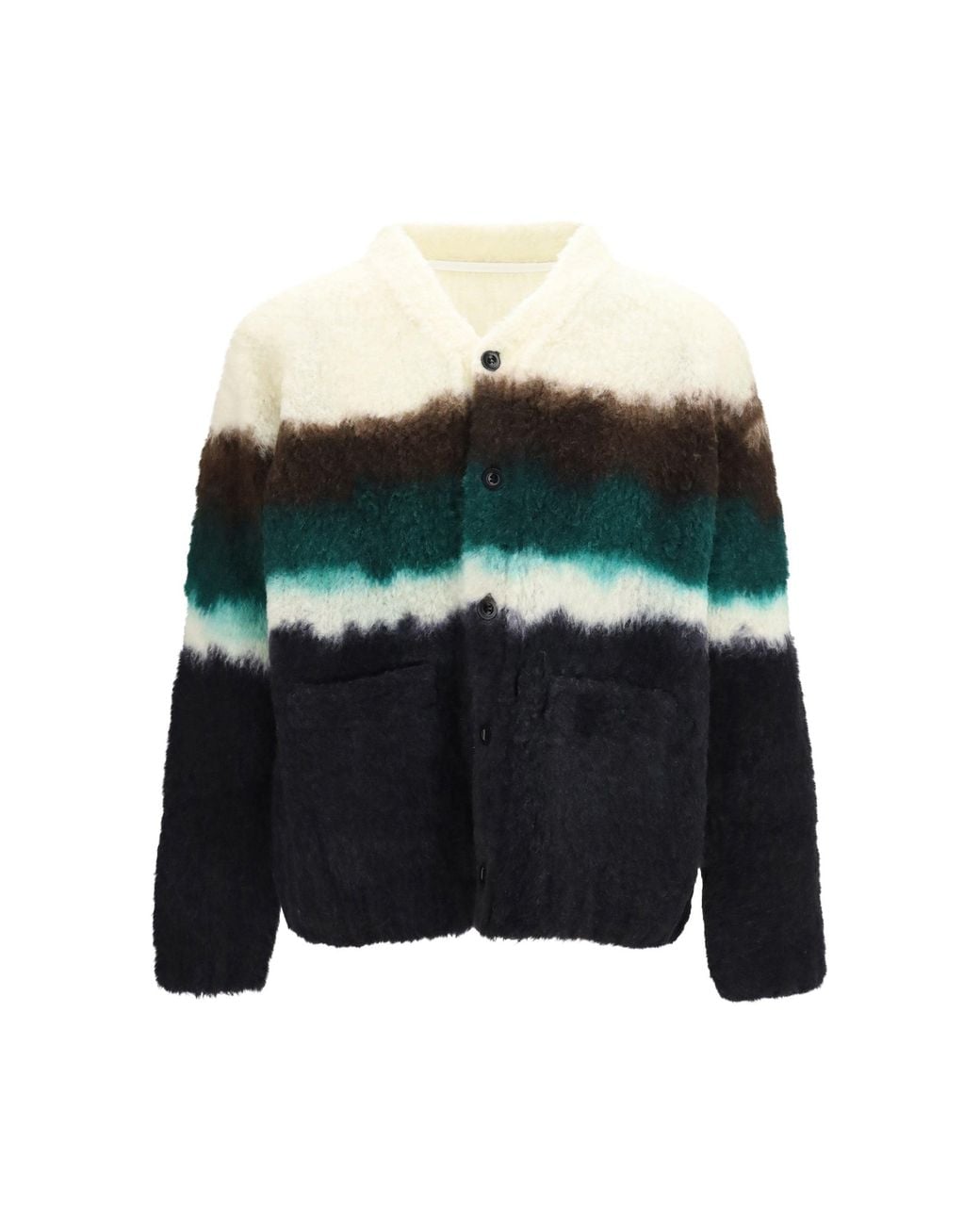 Sacai Black Chusen-Dyed Cardigan for men