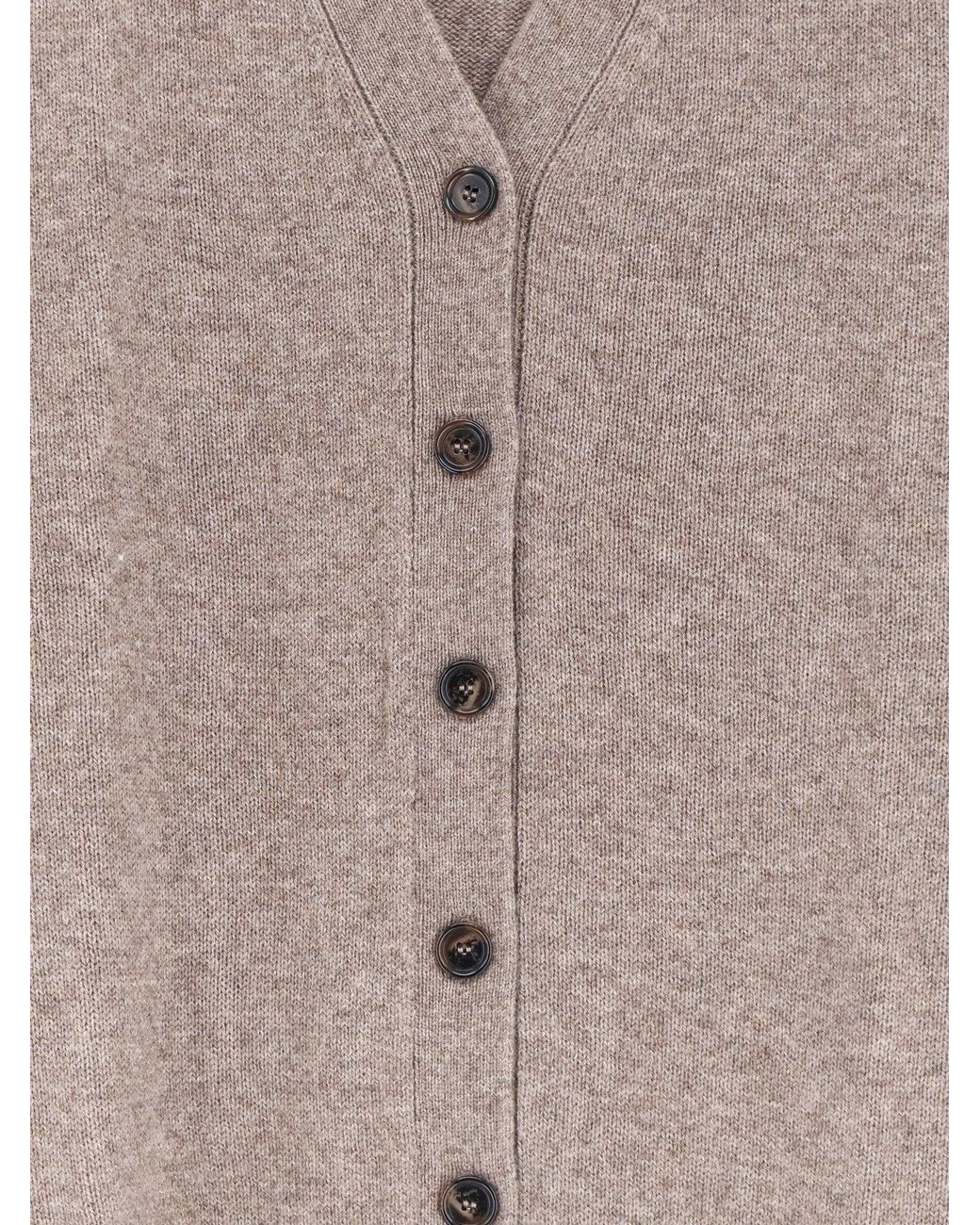 Aspesi Natural Wool And Cashmere Blend Cardigan