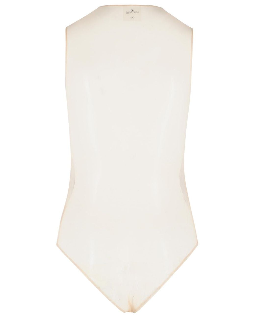 Courreges Black And Polyester Bodysuit