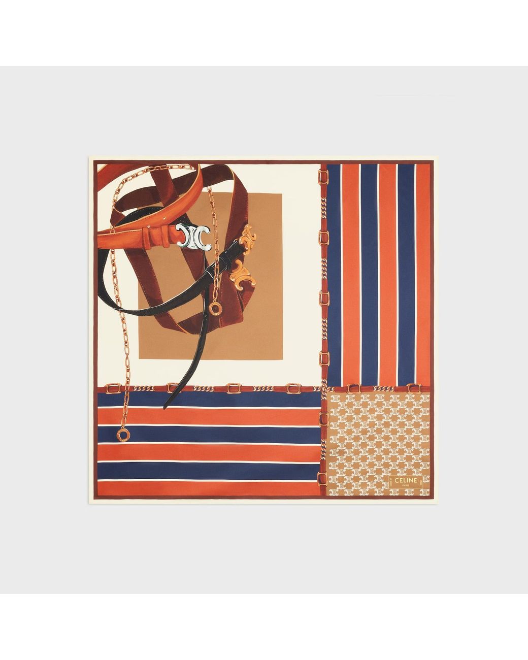 Céline Orange Scarf