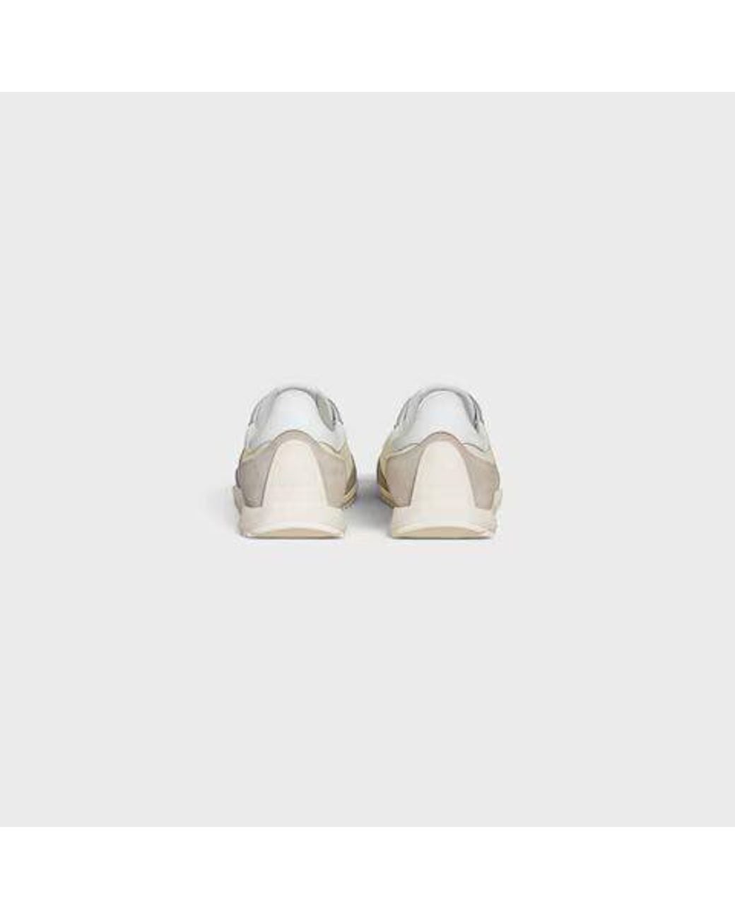 Céline White "Racer" Sneakers