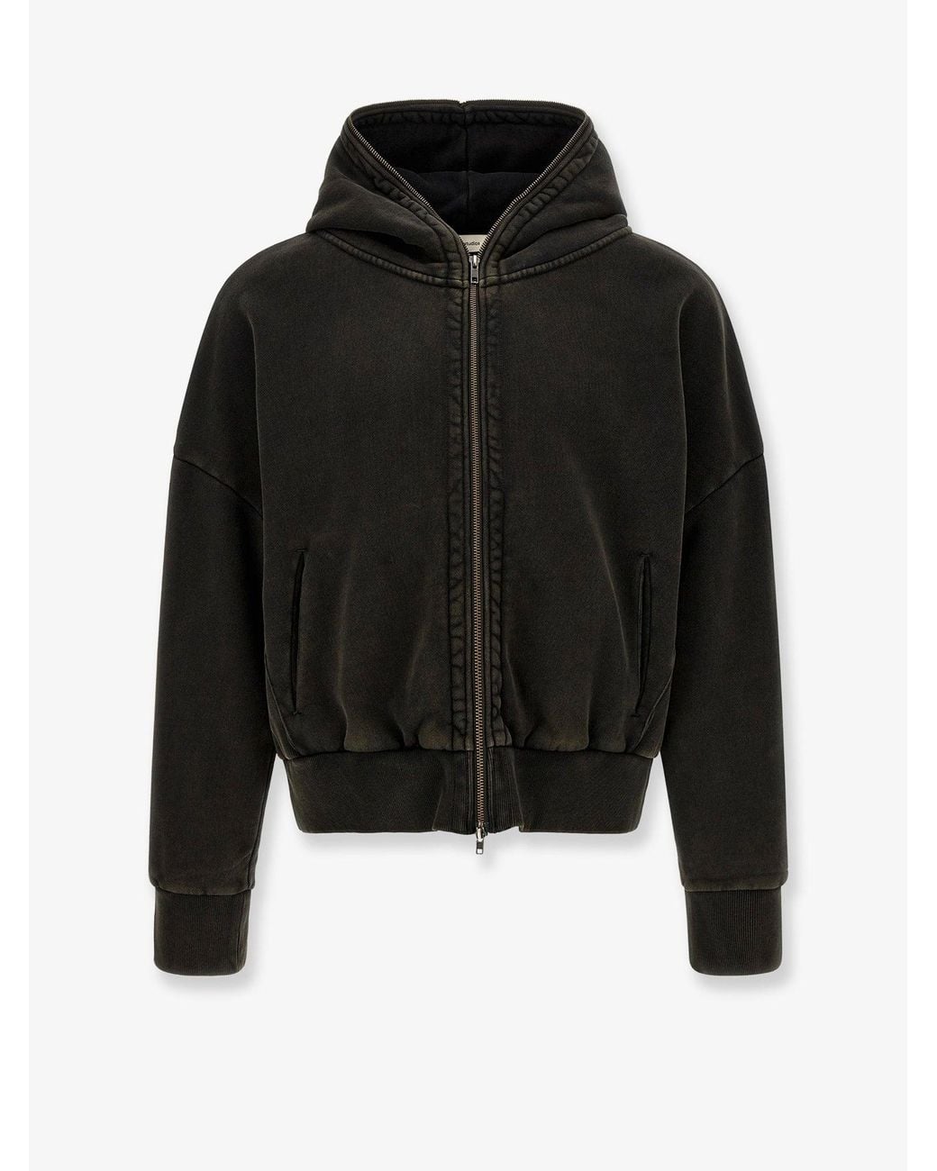 Entire studios Black Cotton Eternal Zip Hoodie