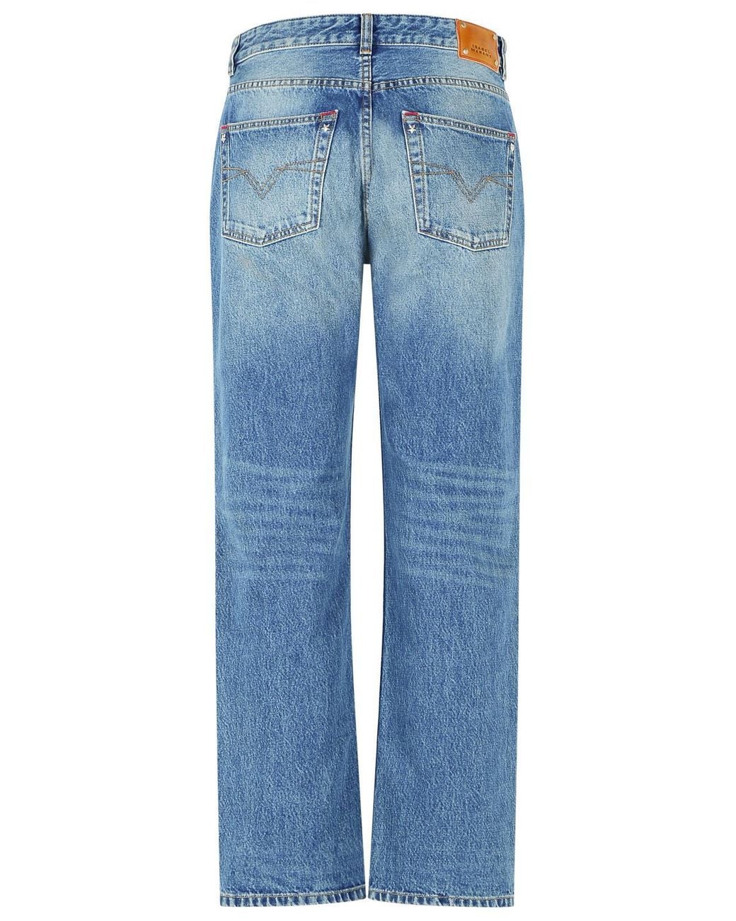 Isabel Marant Blue 'Daya' Cotton Jeans