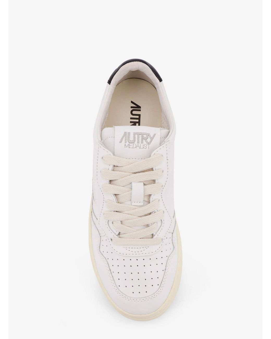 Autry White Medalist Low Nubuck