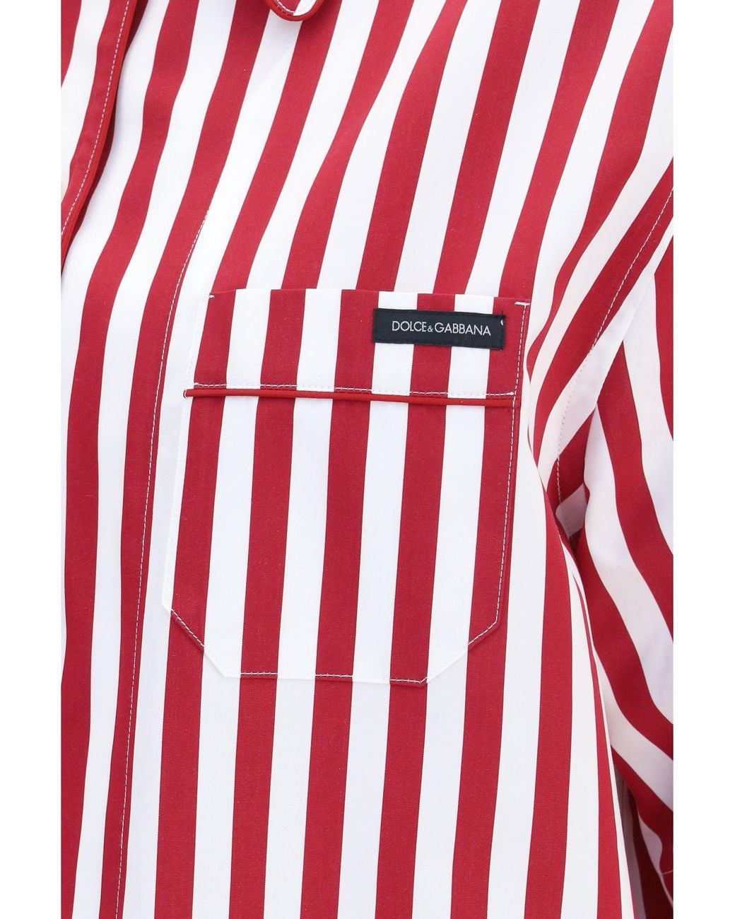 Dolce & Gabbana Red Cotton Shirt