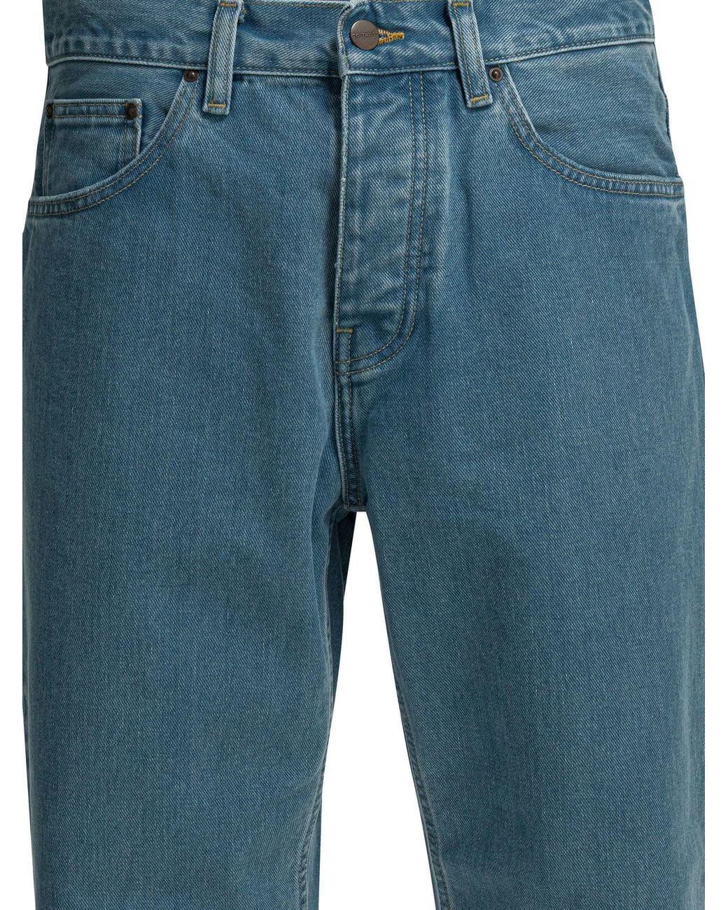 Carhartt Blue Organic Cotton Jeans for men