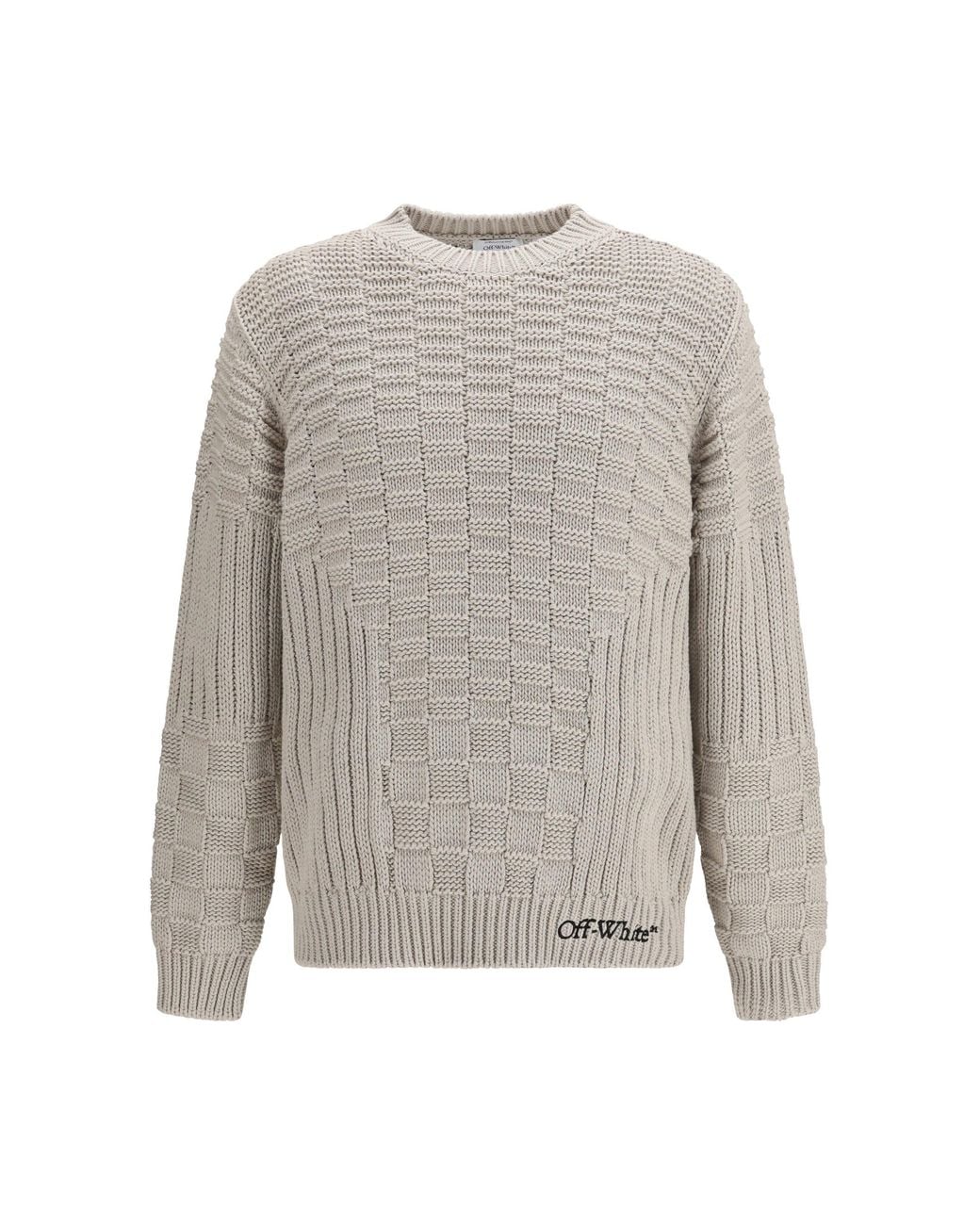 Off-White c/o Virgil Abloh Gray Arrow Sweater for men