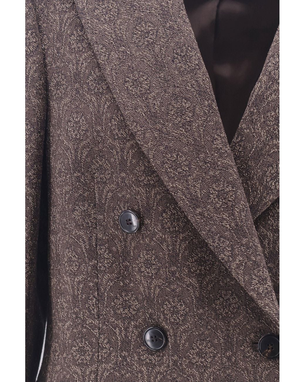 Dries Van Noten Brown Barrysta Wool And Cotton Blazer