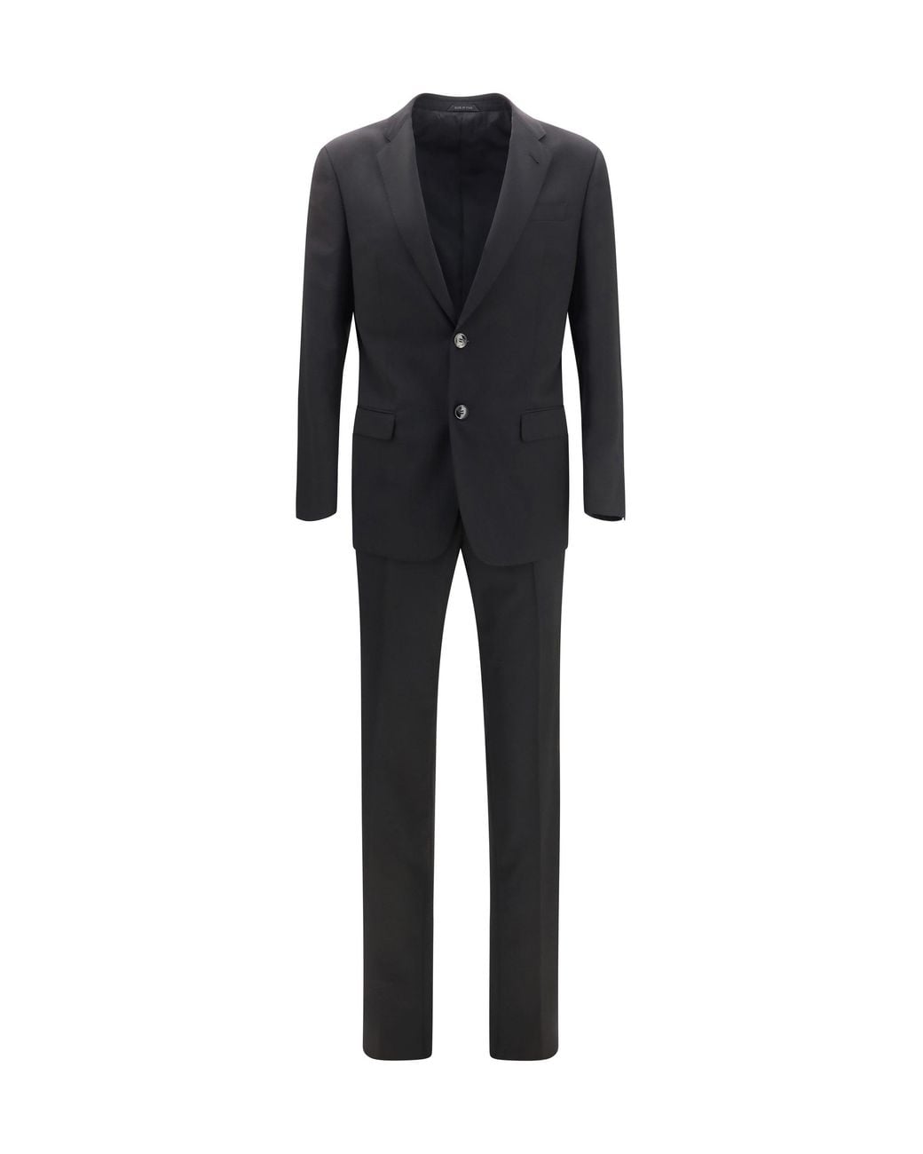 Giorgio Armani Black Linea Soft Virgin Wool Suit for men