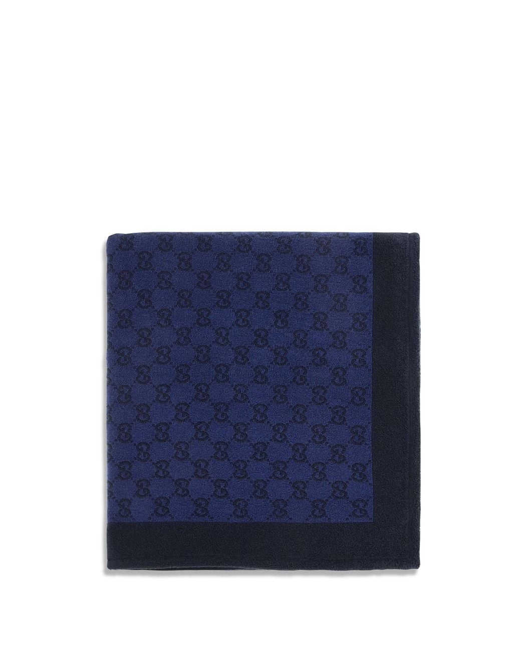 Gucci Blue Gg Cotton Terry Towel