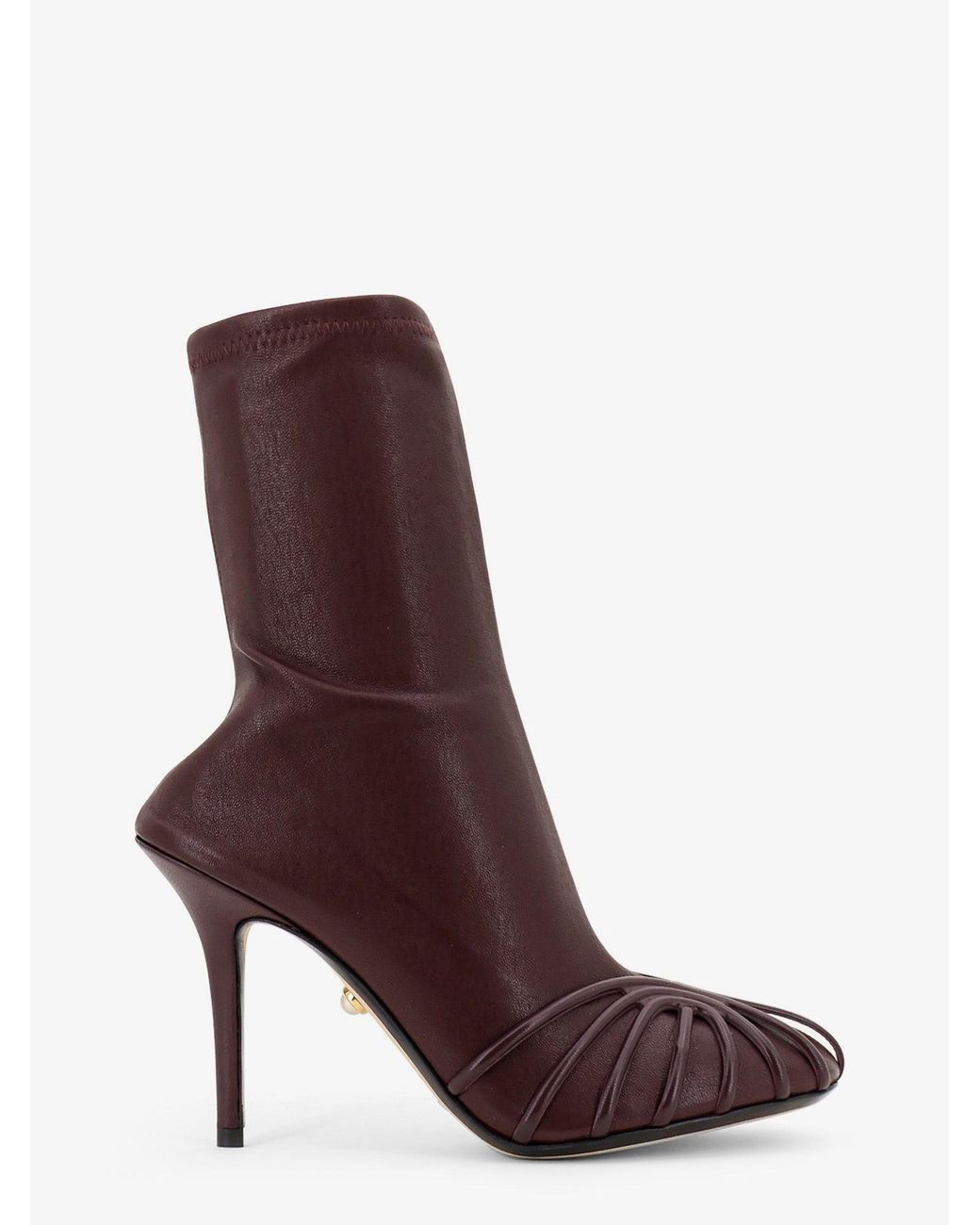 ALEVI Purple Karen Leather Boots