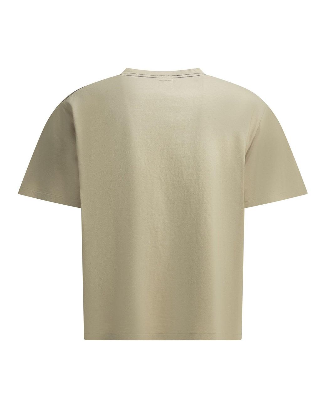 Needles White "Pocket Tee" Crew-Neck T-Shirt for men