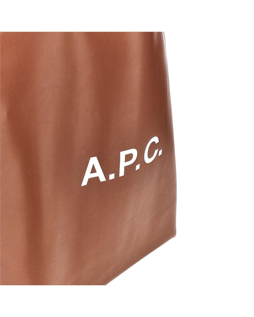 A.P.C. Brown Ninon Small Tote Bag
