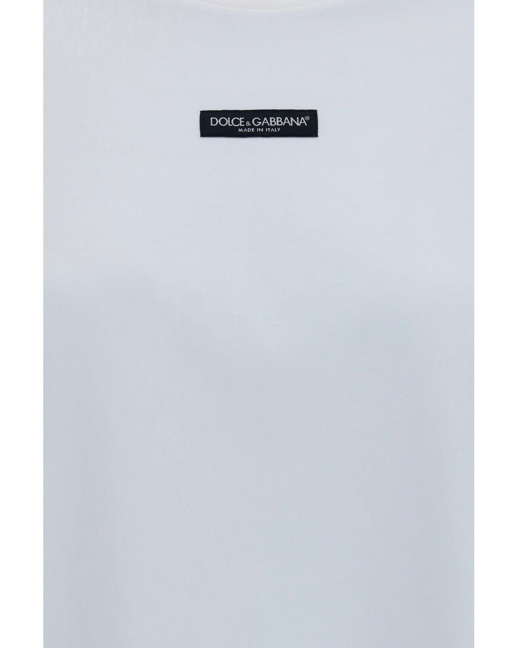 Dolce & Gabbana White Dolce & Gabbana Cotton Jersey T-Shirt