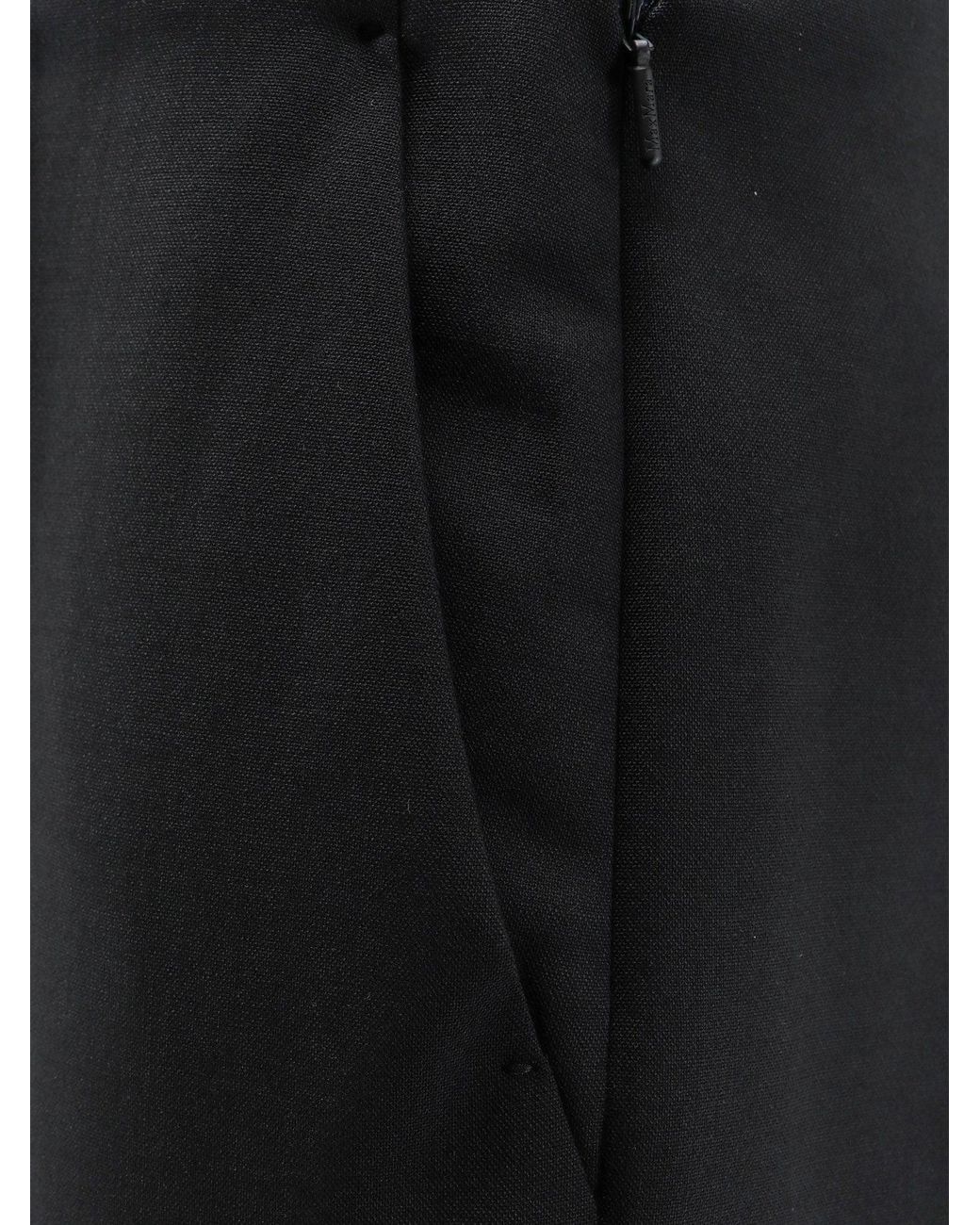 Max Mara Black Mxmorata Stretch Virgin Wool Trousers