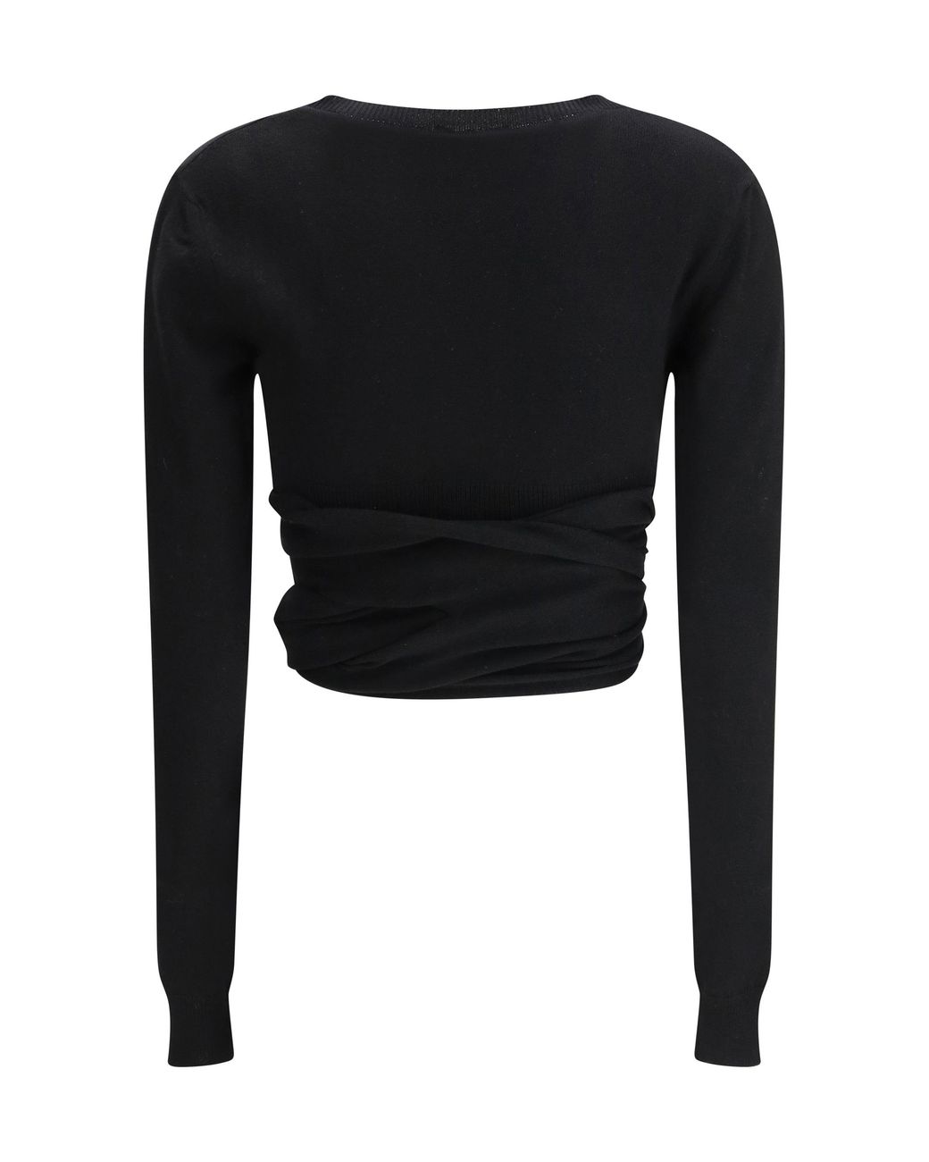 Alaïa Black Alaã¯A Wrap Top