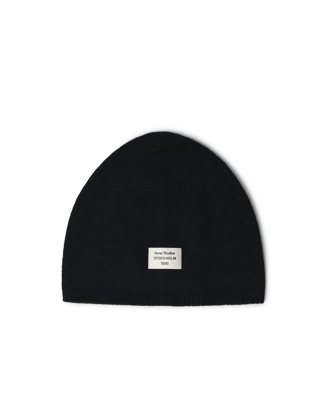 Acne Black Cashmere Beanie for men