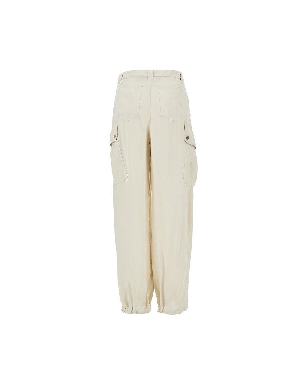 Pinko Natural Twill Cargo Pants