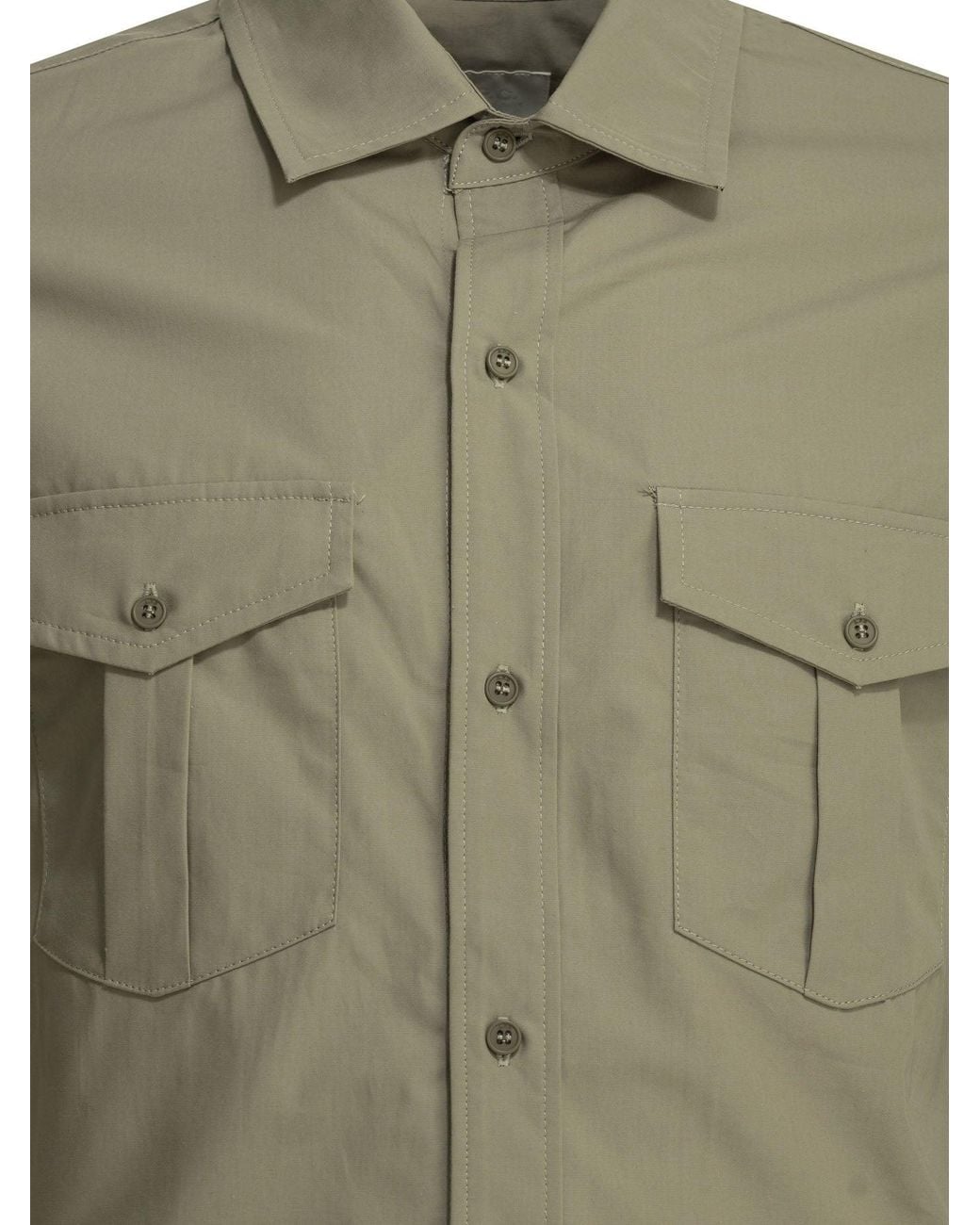 A.P.C. Green "Warren" Casual Shirt for men