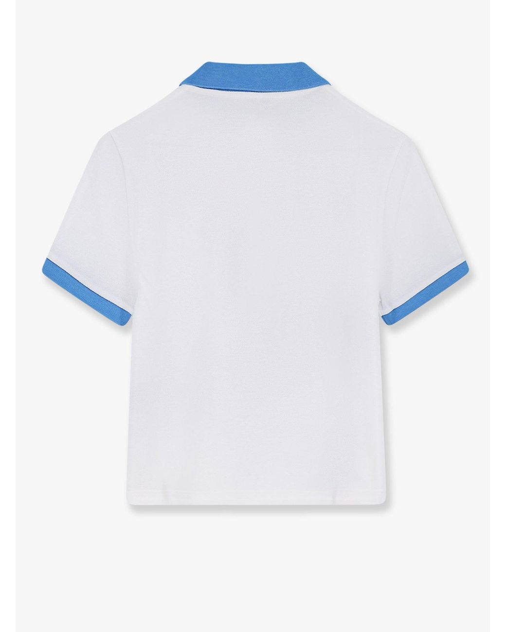 Versace Blue Cotton Polo Shirt With Medusa Embroidery