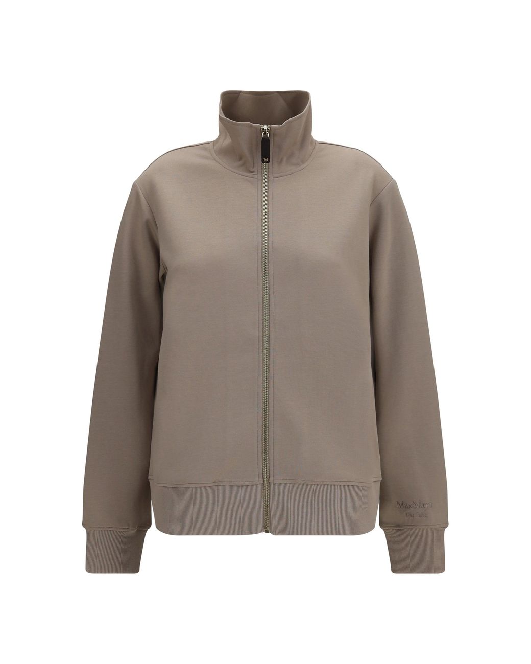 Max Mara Brown 'S Maxmara Carezza Cotton-Blend Sweatshirt