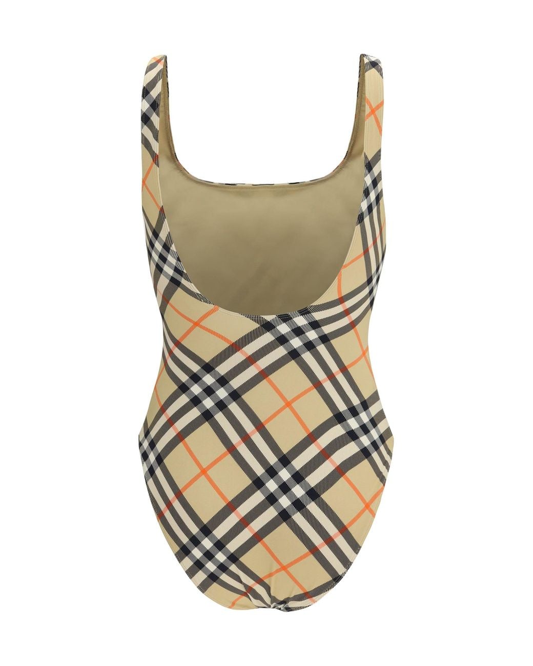 Burberry White Check Swimsuit