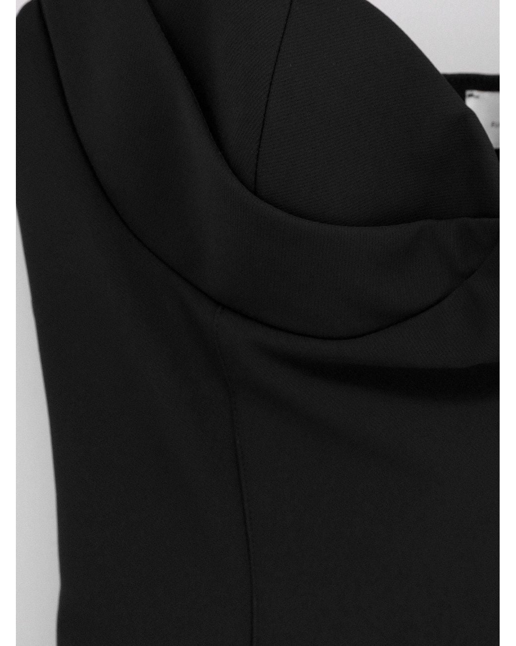 Elisabetta Franchi Black Fitted Stretch Midi Dress