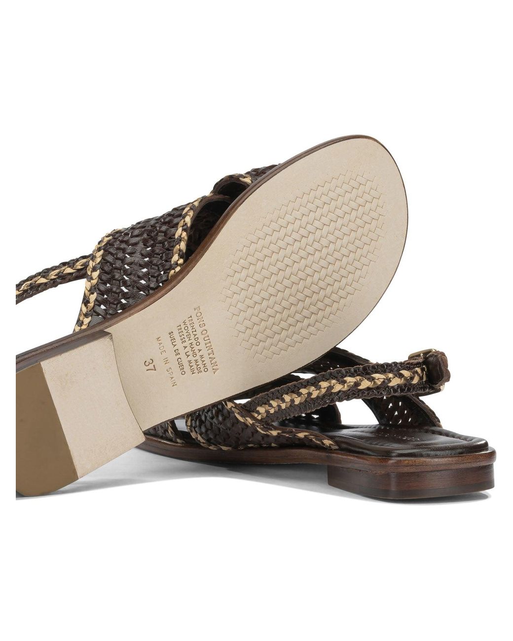 Pons Quintana Multicolor Leather Sandals